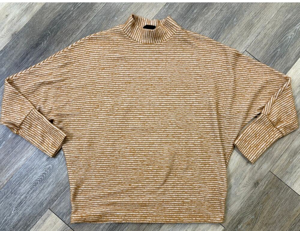 Out From Under Urban Outfitters Mock Neck Sweater Medium Striped